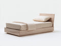 Lit simple - bois - 208x104x92 cm - bois clair - scandinave épuré